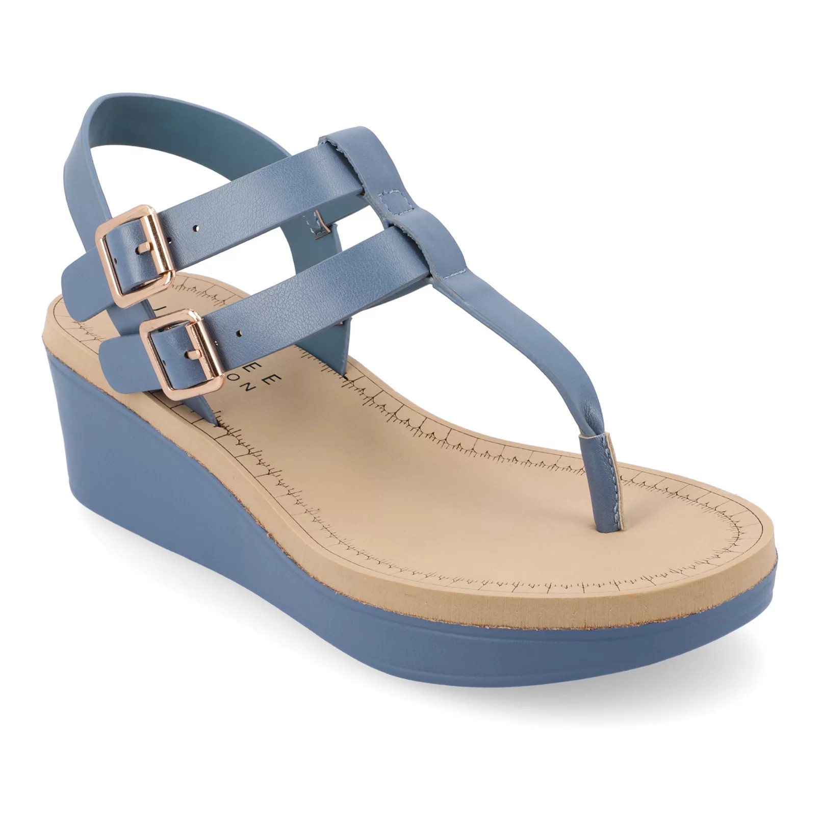 Journee Collection Bianca Women's Wedge Sandals | Kohl's
