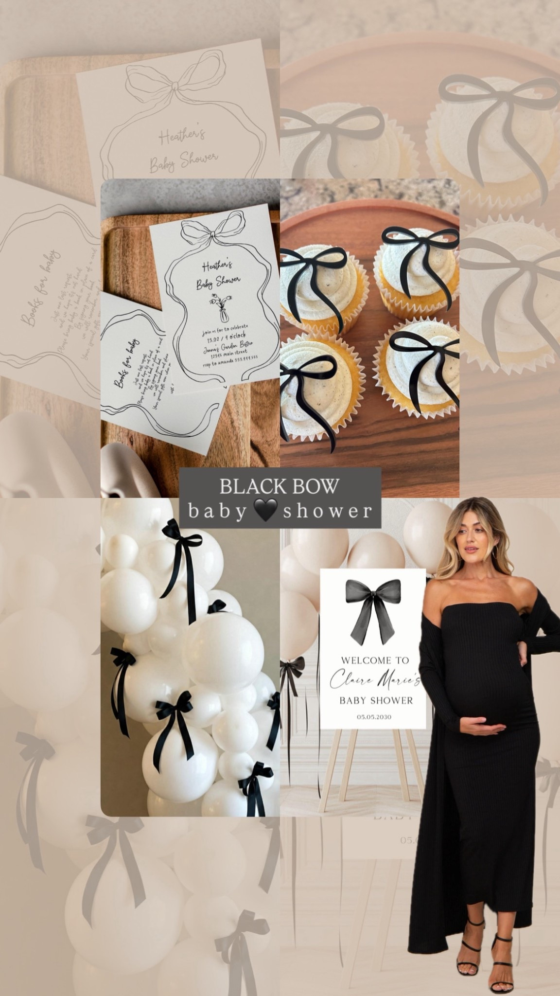 Black Bow Baby Shower 🖤🤍

#LTKBump #LTKBaby