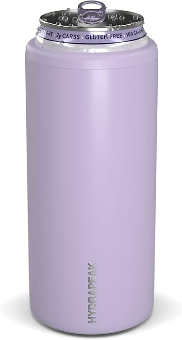 Hydrapeak Slim Can Cooler - Double Wall Insulated Skinny Can Cooler for All 12 oz | Amazon (US)