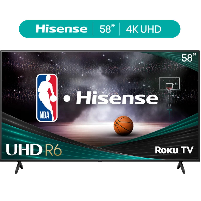 Hisense 58" Class 4K UHD LED LCD Roku Smart TV HDR R6 Series 58R6E3 | Walmart (US)