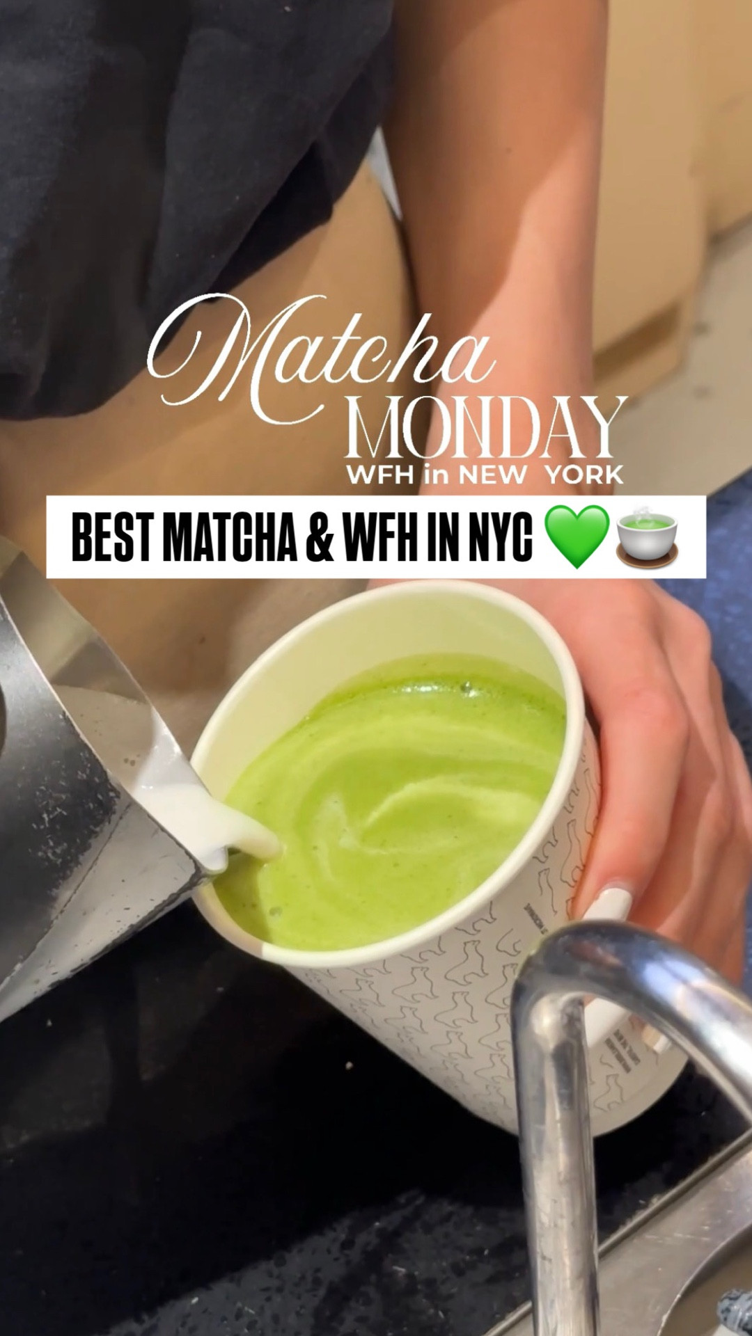 Matcha Monday 💚 This place is cozy, no frills and the matcha is really good! I got their jasmine matcha latte and it gave what it was supposed to give! 🍵 Check it out next time you’re in Midtown. 

📍 Bibble & Sip, Theater District in NYC 

#LTKselfcare #LTKdayinmylife #LTKvlog