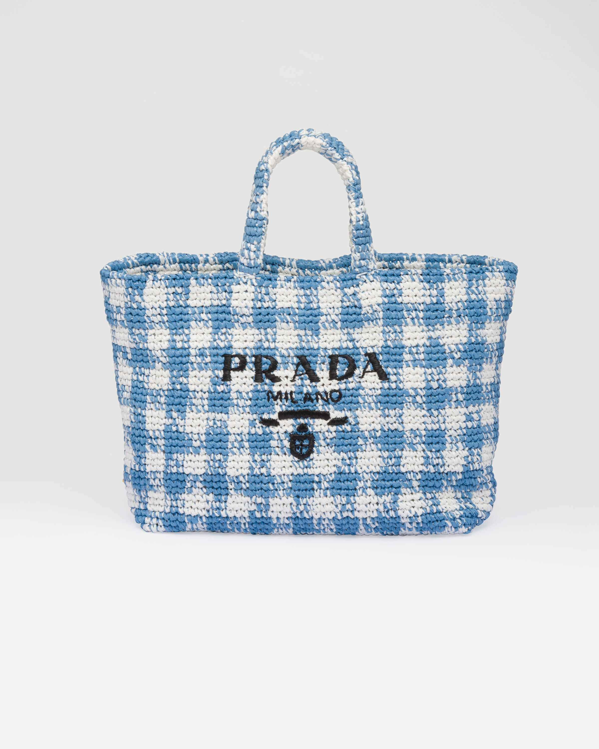 Large crochet tote bag | Prada Spa US