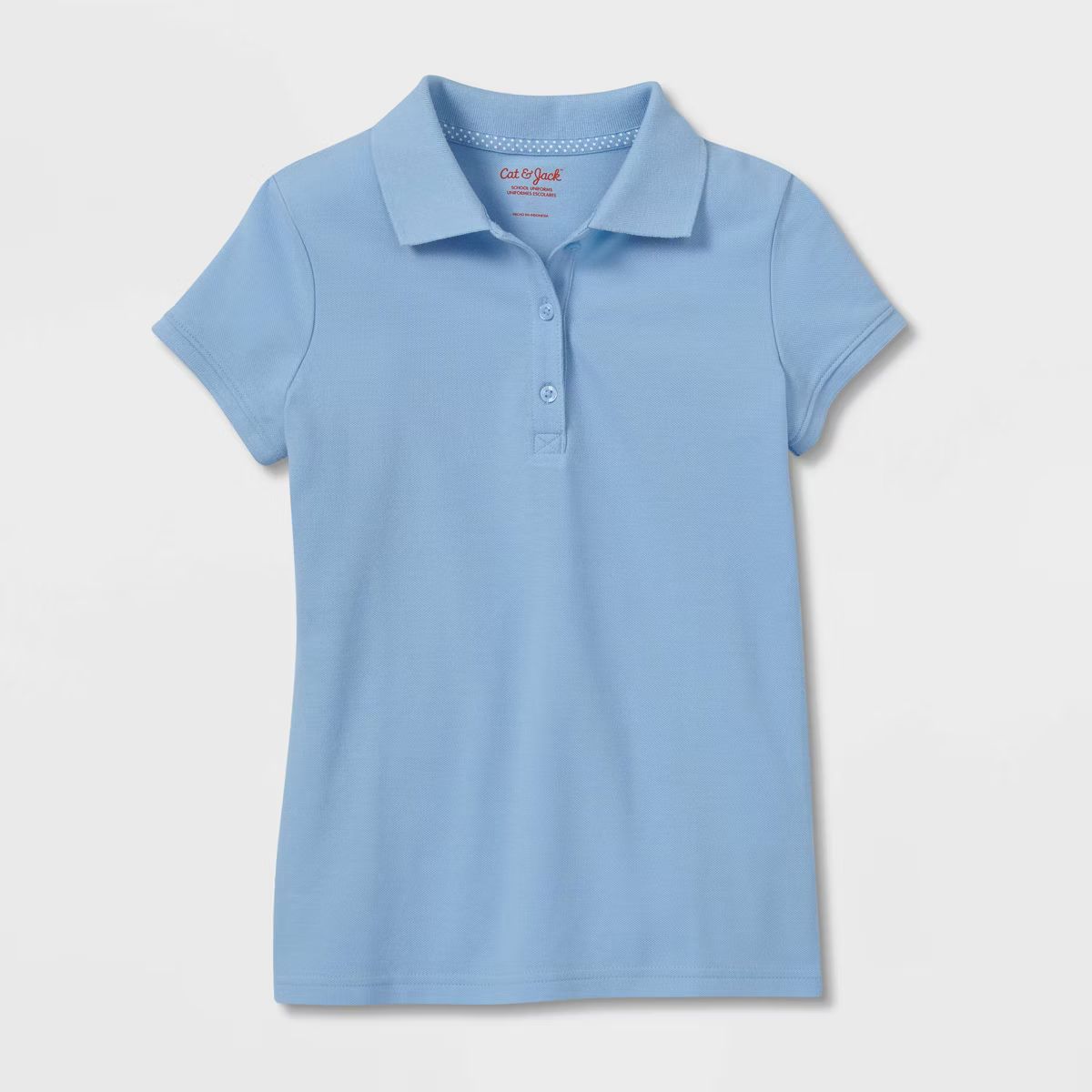 Girls' Short Sleeve Pique Uniform Polo Shirt - Cat & Jack™ | Target