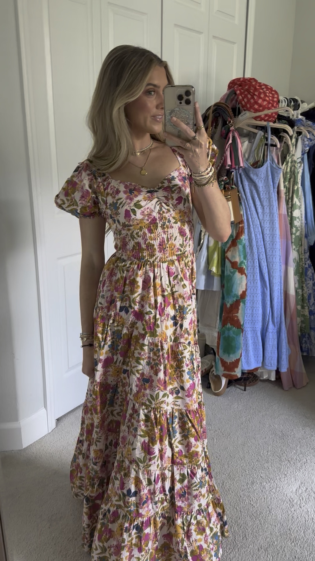 Bohme my code is 20SLOANE! 🤭 What I got: the floral maxi dress is size XS PREORDER- ROBBIE FLORAL MIDI DRESS IN PINK. The denim white vest top is size XS STELLA DENIM VEST. The denim dress is size XS MYLIE DENIM MAXI DRESS. The overalls are size XS ADDEY KNIT OVERALLS IN CREAM. The denim long sleeve top is size XS MANNIE COLLARED BUTTON UP 

#LTKFindsUnder100 #LTKSeasonal #LTKSaleAlert