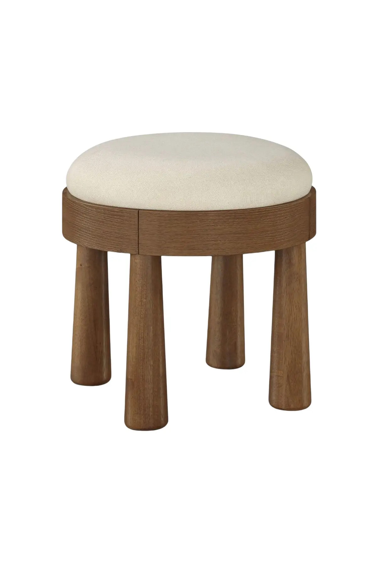 Larea Linen Textured Ottoman - 3 Colors | THELIFESTYLEDCO