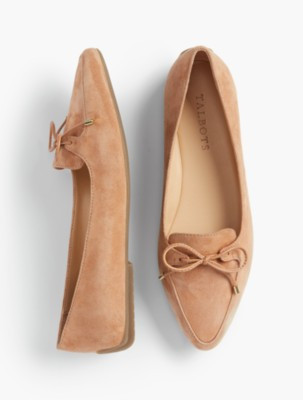 Francesca Bow-Front Driving Flats | Talbots