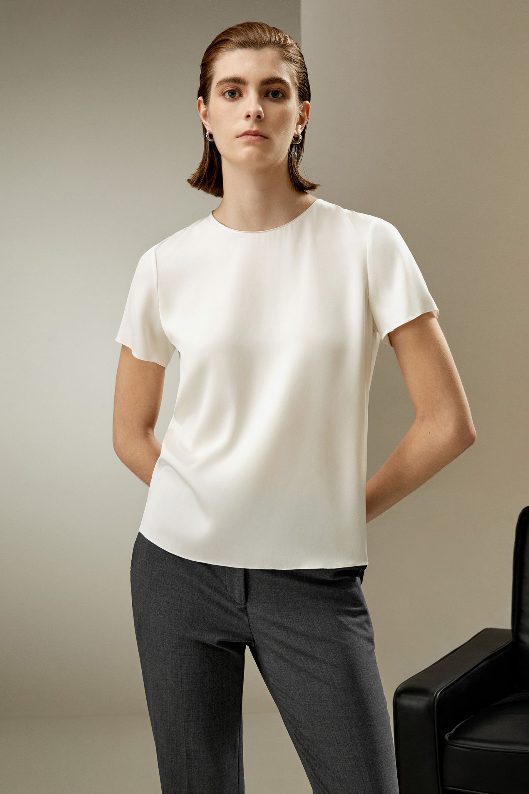 Basic Silk T-shirt | LILYSILK