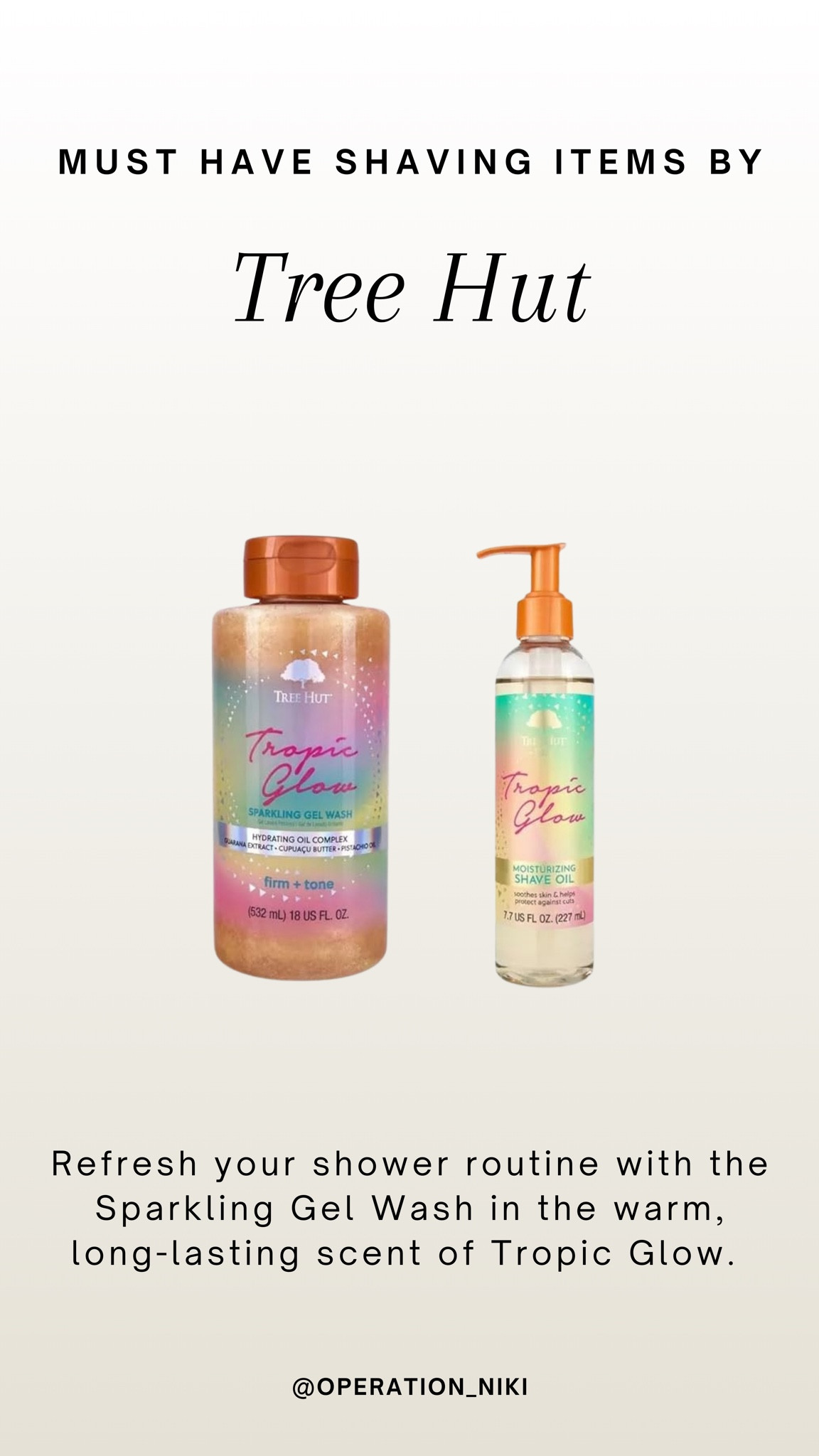 #TreeHutPartner Refresh your shower routine with the Sparkling Gel Wash in the warm, long-lasting scent of Tropic Glow. 🧽

Follow for more @OPERATION_NIKI on IG, TikTok, & Facebook

sahm, mom essentials, bathroom clean, home appliances, life hack, work from home, cleaning products, home, cleaning inspo, kitchen ideas, summer outfit, summer vacation, travel outfit, summer dress, wedding guest dress, stay at home mom, deep clean, toilet cleaner, kids routine

#TreeHut #SelfCare #hygiene #showertok #showerroutine #skincare #beautytips #clean #CleanTok

#LTKHome #LTKBacktoSchool #LTKFindsUnder50
