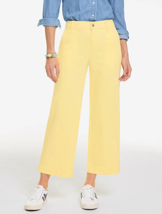 Wide Crop Jeans | Talbots