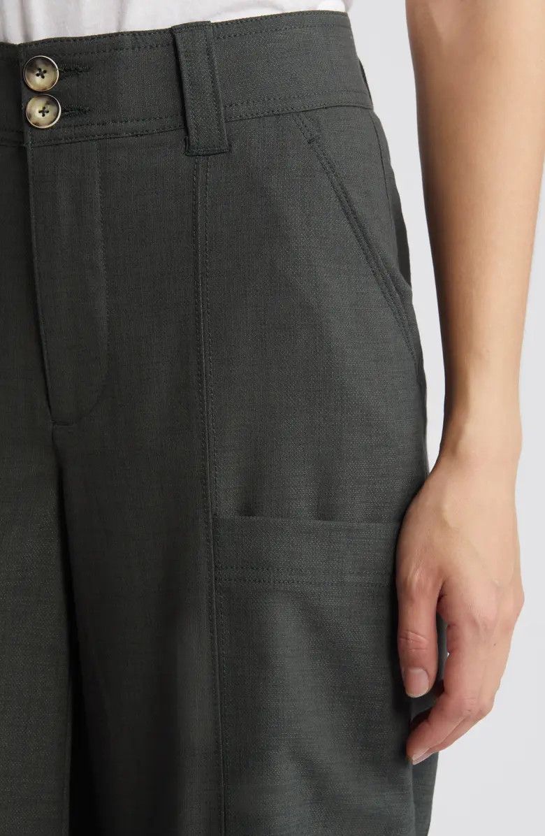 Wit & Wisdom 'Ab'Solution Skyrise Crop Wide Leg Pants | Nordstrom | Nordstrom