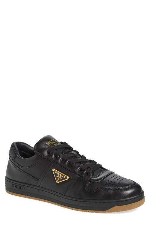 Prada Downtown Low Top Sneaker in Nero at Nordstrom, Size 10.5 | Nordstrom