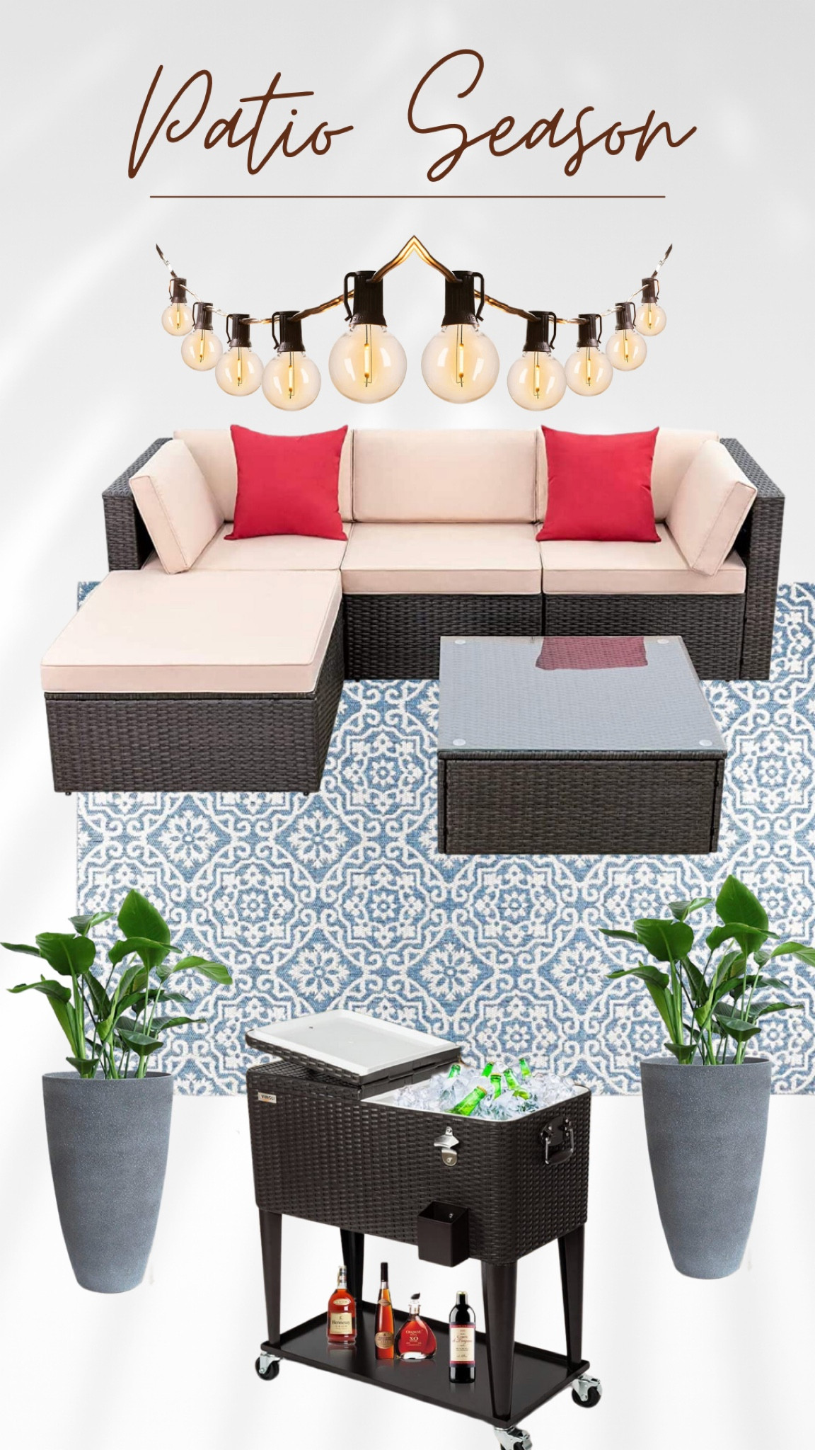 Patio refresh - update your patio style 

Outdoor style
Outdoor living 
Patio furniture 
Outdoor rug
Waterproof rug
Planter
Outdoor plants
Outdoor bar
Bar cart
Pool bar cart 
Outdoor sectional
Patio sectional 




#LTKfamily #LTKFind #LTKSeasonal