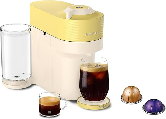 Nespresso Limited-Edition Vertuo Pop+ Coffee and Espresso Maker by De'Longhi, Pastel Yellow | Amazon (US)