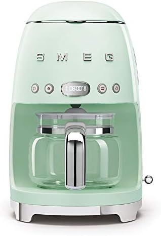Smeg 50's Retro Style Aesthetic Drip Filter Coffee Machine, 10 cups, Pastel Green | Amazon (US)