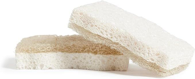 Grove Co. Sponges, Natural Coconut Scrubber Kitchen Sponge, Dual-Sided, Non-Scratch, Super Absorb... | Amazon (US)