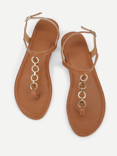 Chain Decorated Sandals | SHEIN