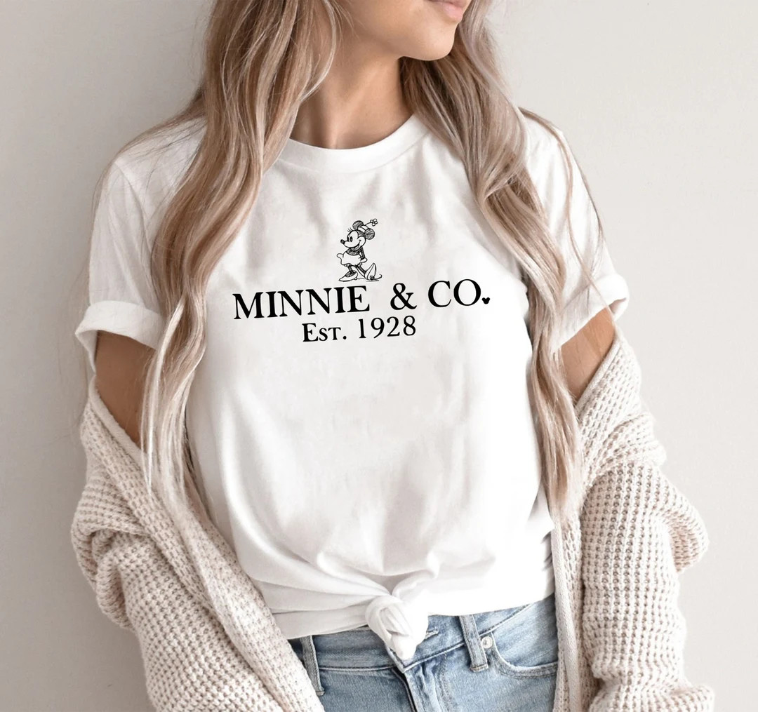 Minnie Shirt, Disney Shirts for Woman, Epcot, Minnie and Co Shirt, Disney Gift Kids, Disneyworld ... | Etsy (US)