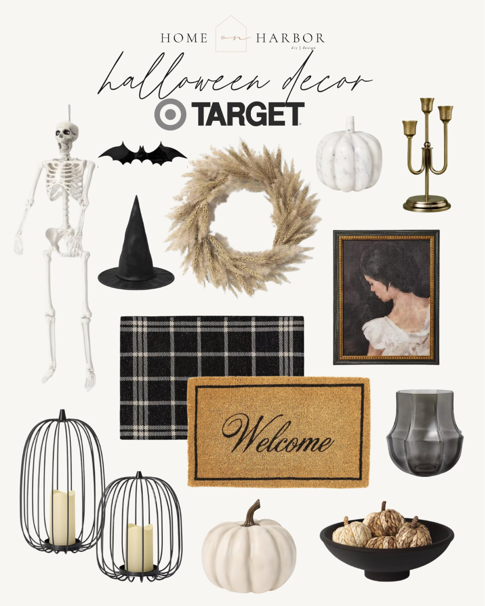Halloween decor finds from Target! 💀🎃 Neutral home finds and moody vibes 

#LTKStyleTip #LTKHalloween #LTKHome