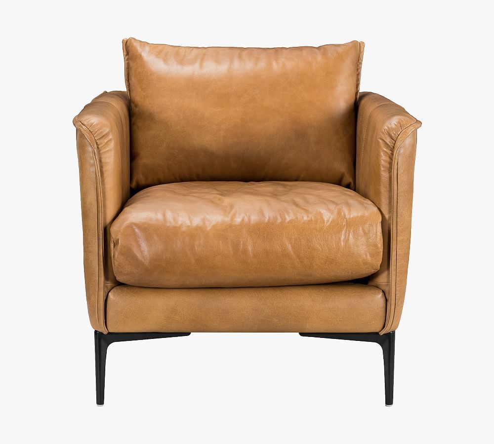 Waldorf Leather Chair | Pottery Barn (US)