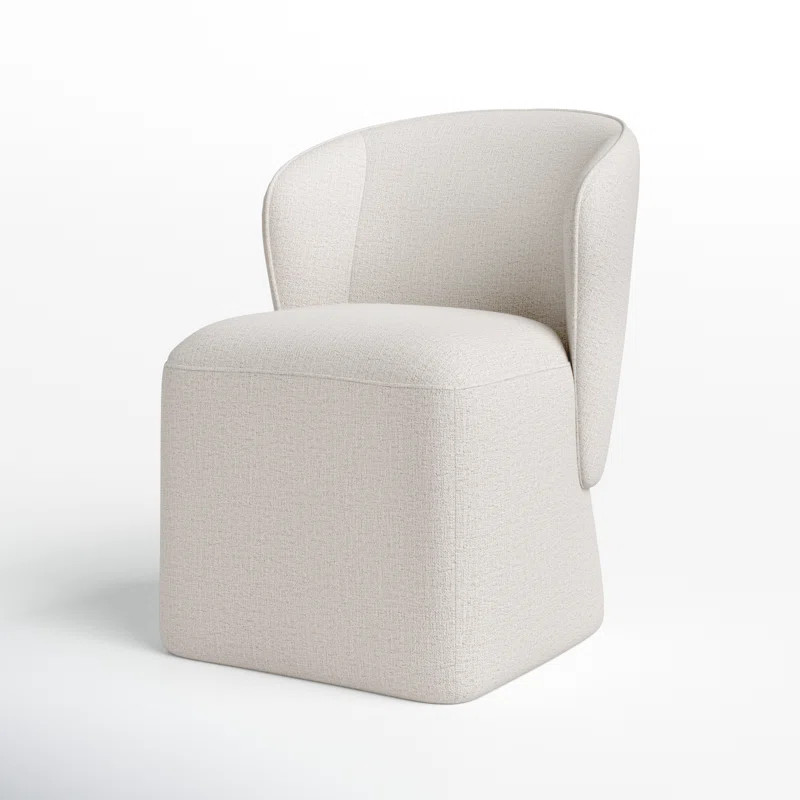Niha Upholstered Dining Chair with Casters | Wayfair North America