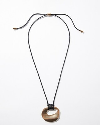 Adjustable Gold Tone Pendant Necklace | Chico's