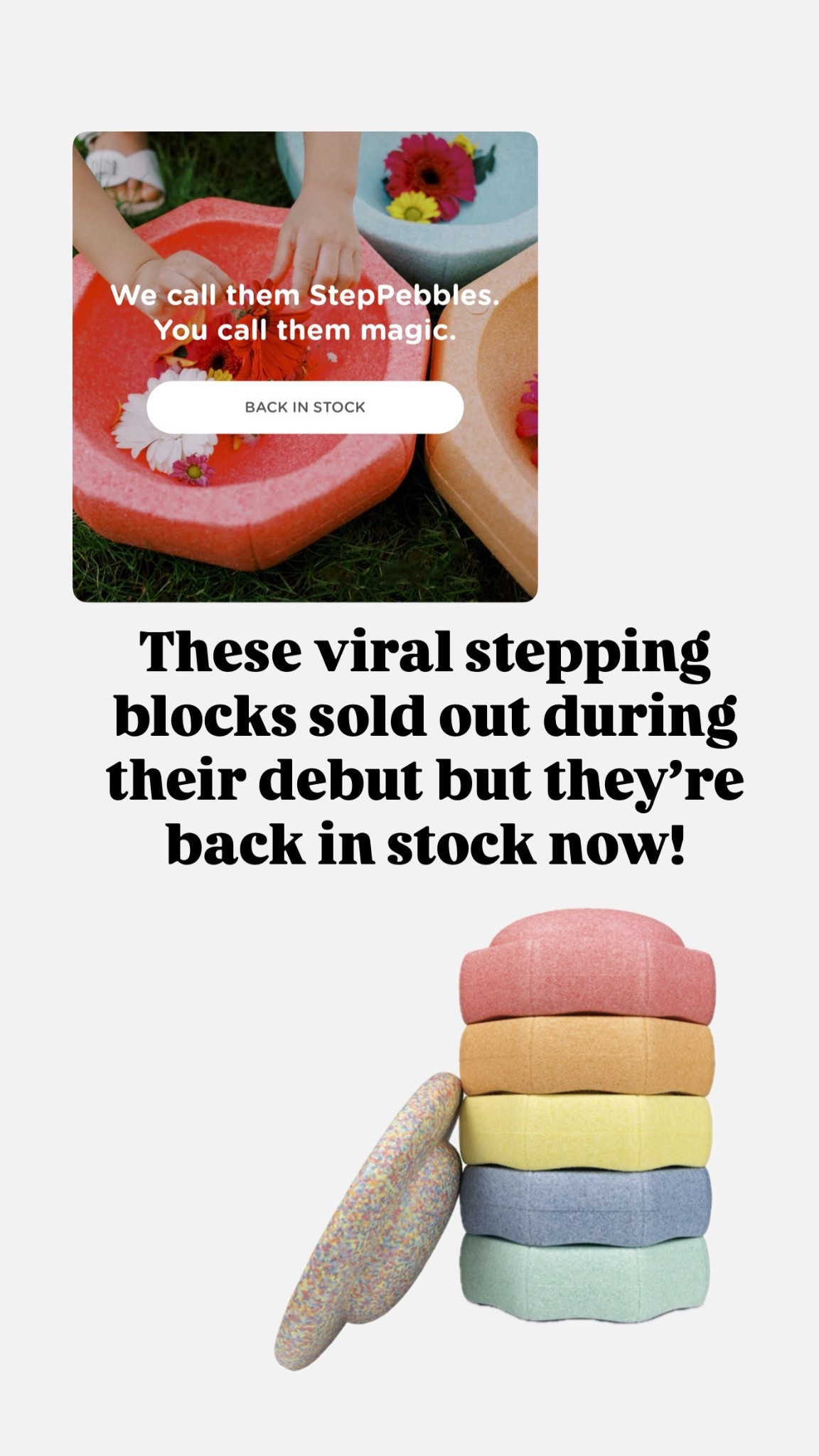 Viral stepping blocks back in stock // buy 2 and save 20% 

#LTKKids #LTKSaleAlert #LTKBaby