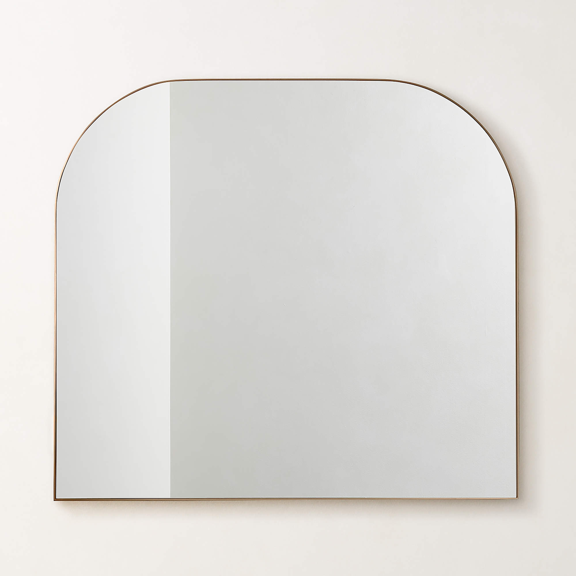 Infinity Brass Mantel Wall Mirror 42"x37" + Reviews | CB2 | CB2