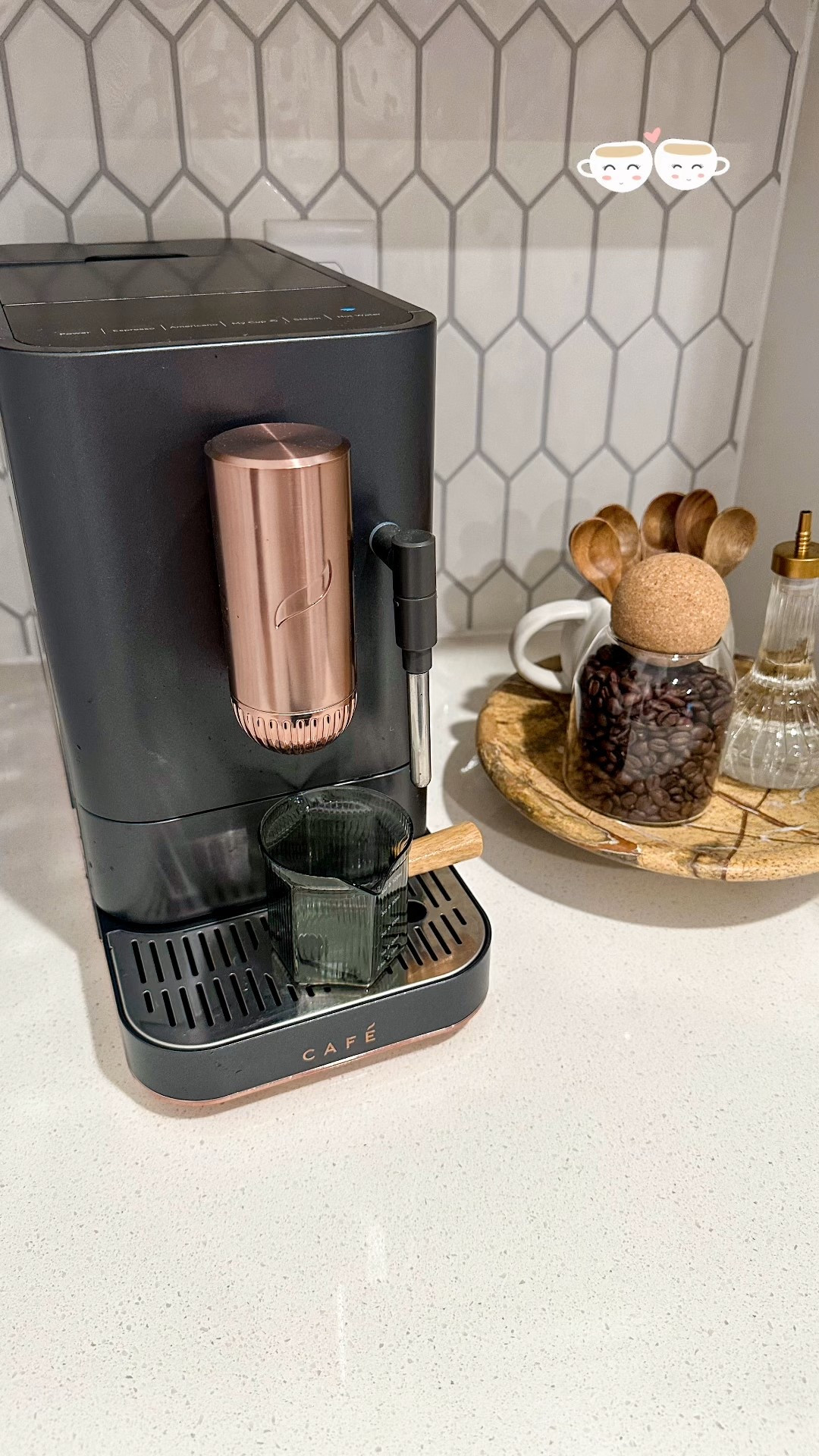 Coffee bar counter ideas 💡 

Automatic espresso machine 
Coffee bar ideas
Kitchen counter coffee ☕️ 

#LTKStyleTip 

#LTKFindsUnder100 #LTKHome