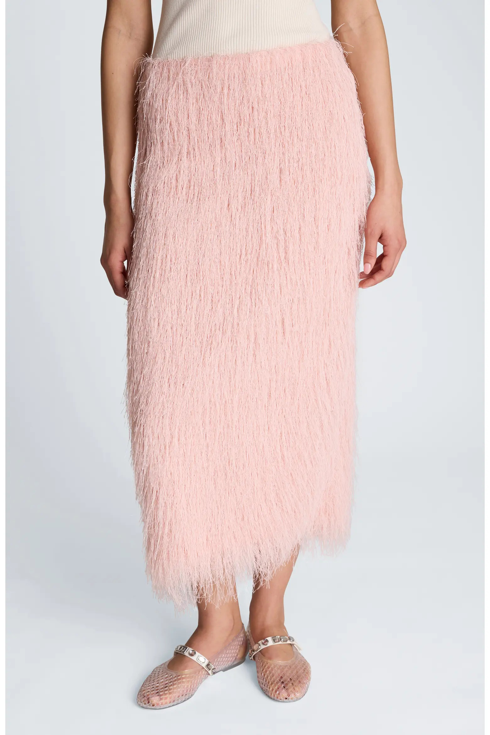 Feather Midi Skirt (Women) | Nordstrom | Nordstrom