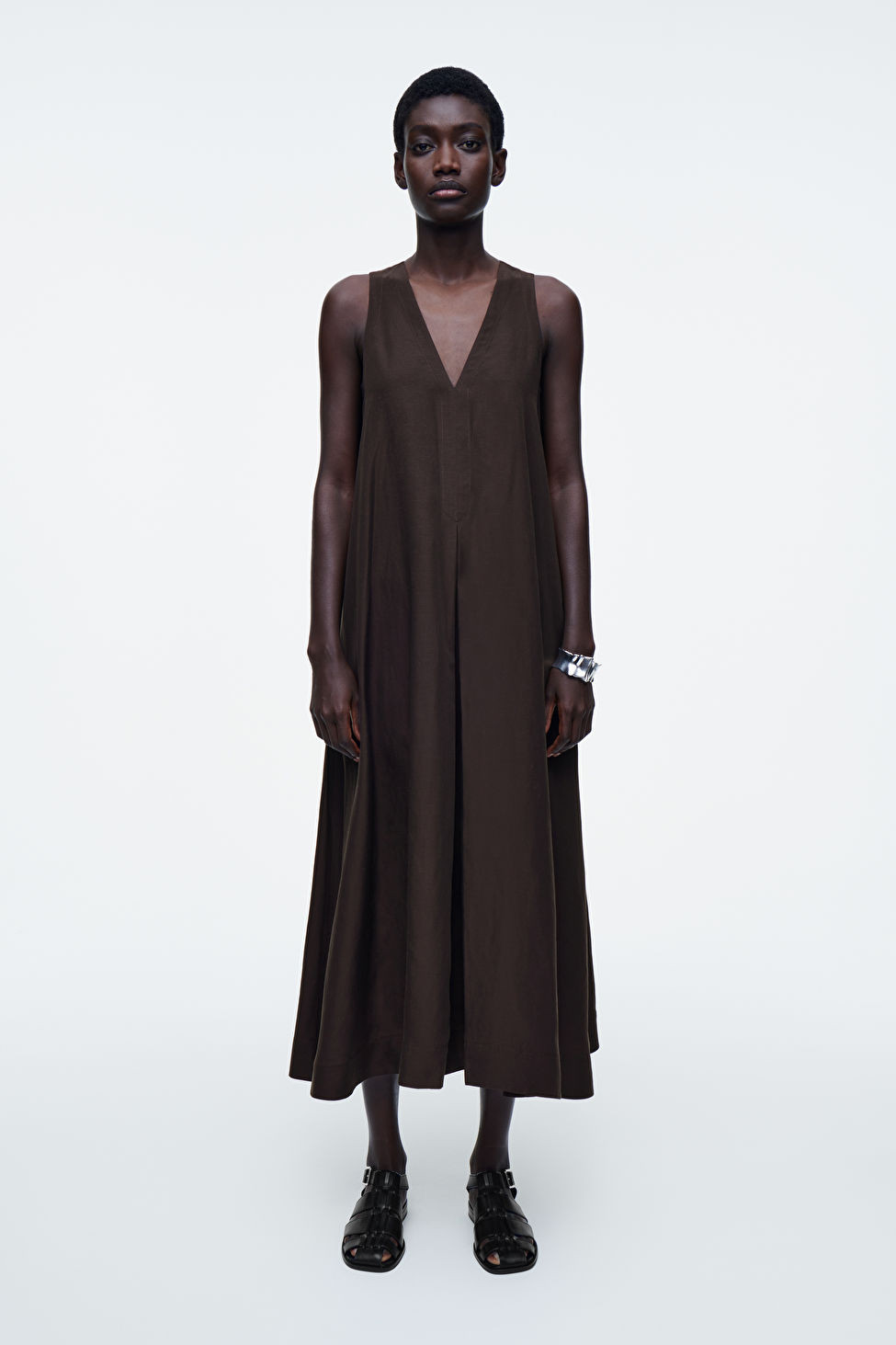 A-LINE LINEN-BLEND MAXI DRESS | COS (US)