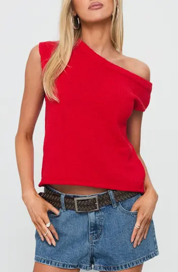 Princess Polly Ashfield One-Shoulder Sweater | Nordstrom | Nordstrom