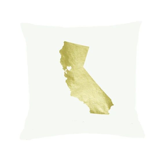 California Love Home Custom Pillow CHOOSE City &amp; COLORS, Housewarming Gift, Wedding, San Diego,  | Etsy (US)