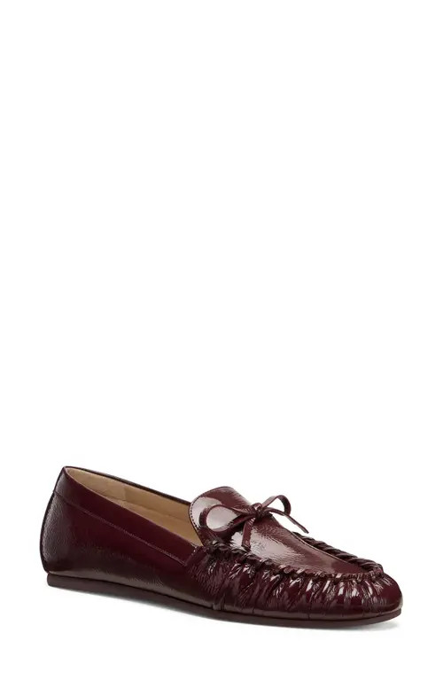 Stuart Weitzman Britt Bow Loafer in Boysenberry at Nordstrom, Size 7.5 | Nordstrom