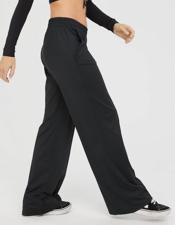 OFFLINE By Aerie Tricot On-The-Go Wide Leg Pant | American Eagle Outfitters (US & CA)