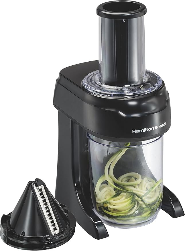 Hamilton Beach 3-in-1 Electric Vegetable Spiralizer & Slicer With 3 Cutting Cones for Veggie Spag... | Amazon (US)