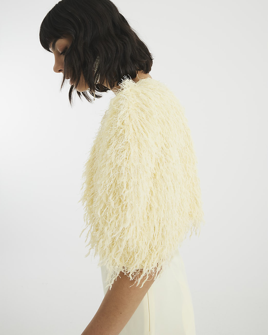 Yellow Tassel Cape | River Island UK & IE