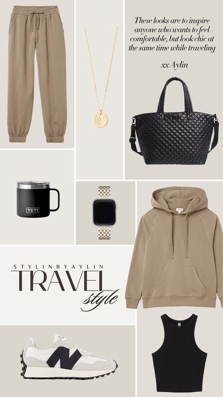 These looks are to inspire anyone who wants to be comfortable yet look chic while traveling. I own this set and wear the size XS top and bottom. #StylinbyAylin

#LTKfindsunder100 #LTKtravel #LTKstyletip