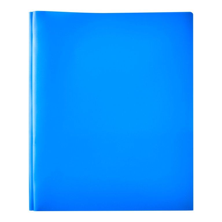 Pen + Gear 3-Prong Poly Folder with 2 Pockets, Letter Size, Blue | Walmart (US)