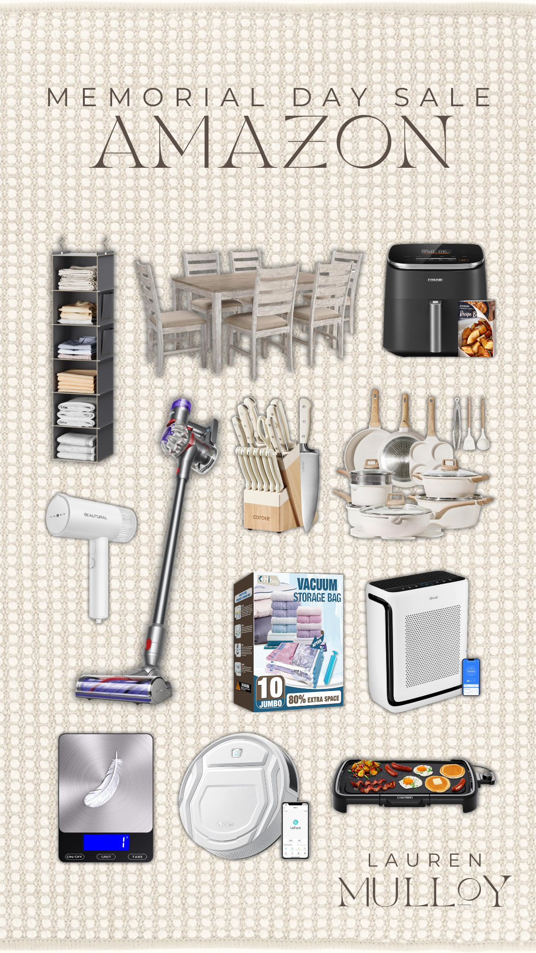 Amazon Memorial Day Sale Home and Kitchen finds!!

home, kitchen, sale alert, MDW sale, watchnow, vaccum, shark, air fryer, diffuser, pots and pans, kitchen table, steamer, lu mulloy, lauren mulloy 

 

#LTKSeasonal #LTKHome #LTKSaleAlert