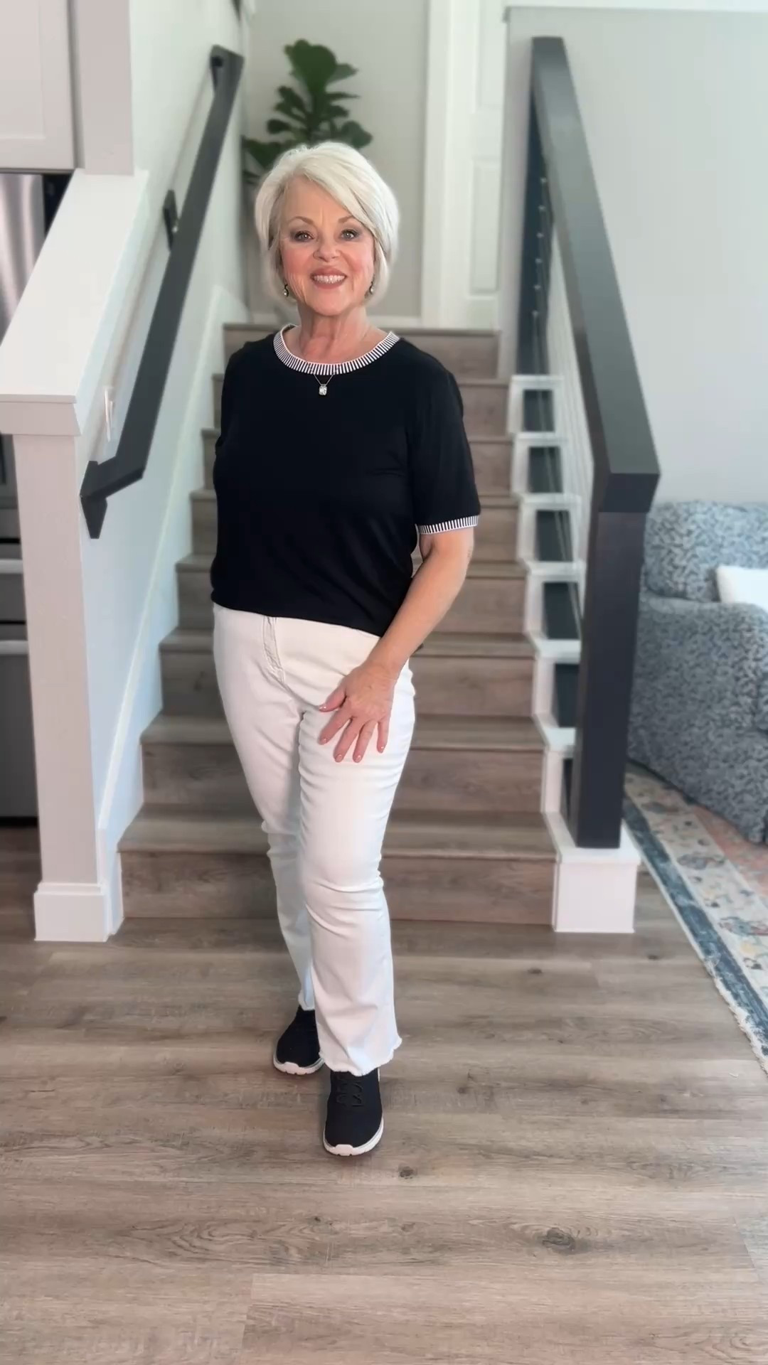 Such a cute and sporty outfit!!!  Fun for a day shopping, out to lunch or an early dinner!  

#LTKOver40 #LTKFindsUnder100 #LTKMidsize