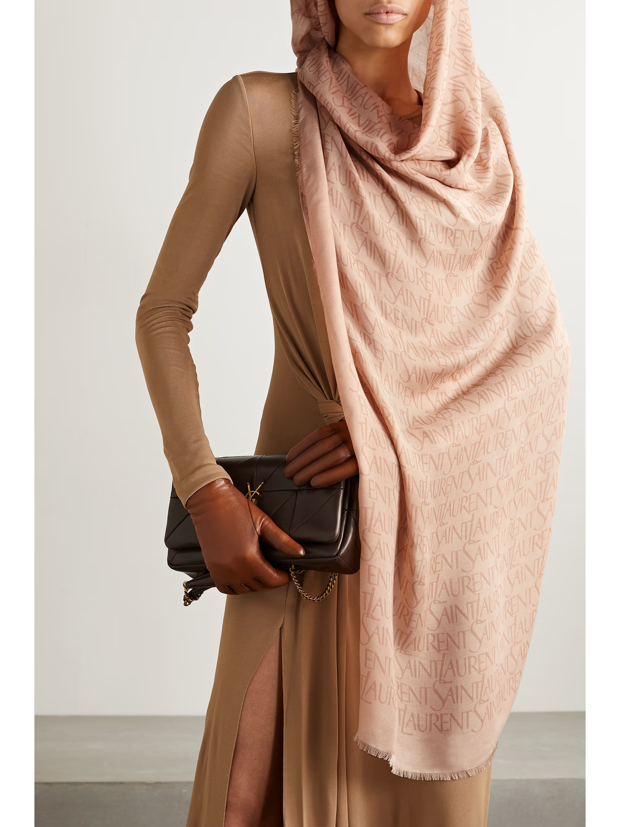 Cachecol estampado em sarja modal e mistura de cashmere | NET-A-PORTER (US)