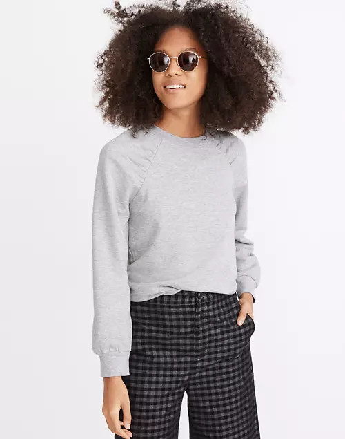 Gathered Puff-Sleeve Sweatshirt | Madewell