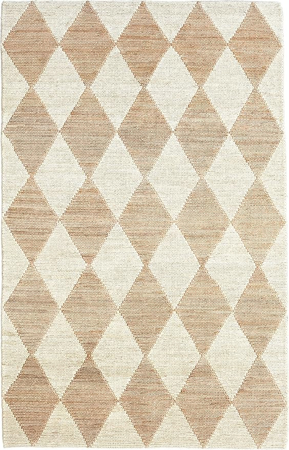 Dash and Albert Harwich Natural Handwoven Jute Rug, 3 X 5 Feet, Neutral Geometric Pattern | Amazon (US)
