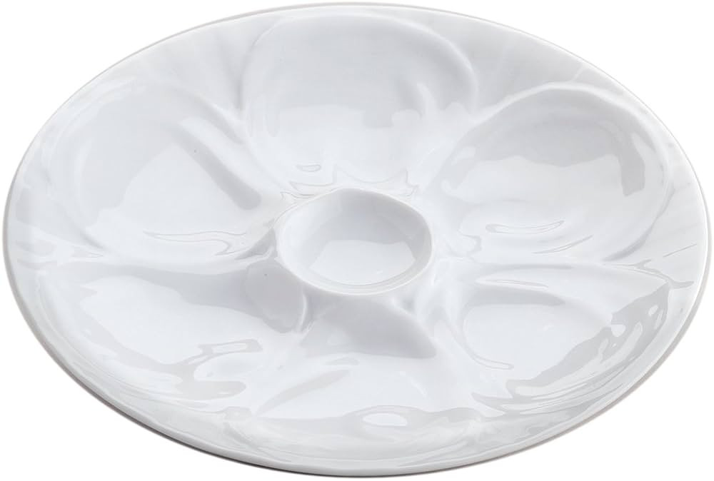Maine Man Oyster Plate, Fine White Porcelain, 9-Inch | Amazon (US)