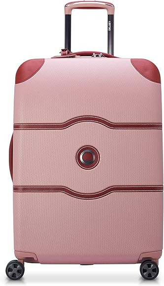 DELSEY Paris Chatelet Hardside Luggage with Spinner Wheels, Champagne White, Checked-Medium 24 In... | Amazon (US)