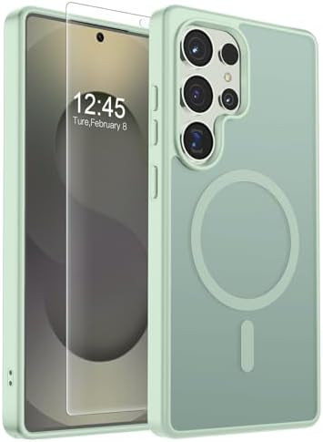 SUPFINE Magnetic for Samsung Galaxy S25 Ultra Case with Screen Protector, (Built-in Magnets) (Mil... | Amazon (US)