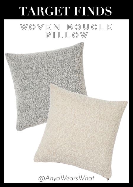 Found the cutest woven boucle pillows at Target! Available in 2 beautiful NEUTRAL colors! ✨

#target #targetfinds #targetdecor #decor #homedecor #boucle #teddyboucle #throw #throwblanket #bedroom #livingroom #sale #pillows #oversizedpillows #bouclepillows #neutral #neutraldecor 

#LTKstyletip #LTKSeasonal #LTKsalealert