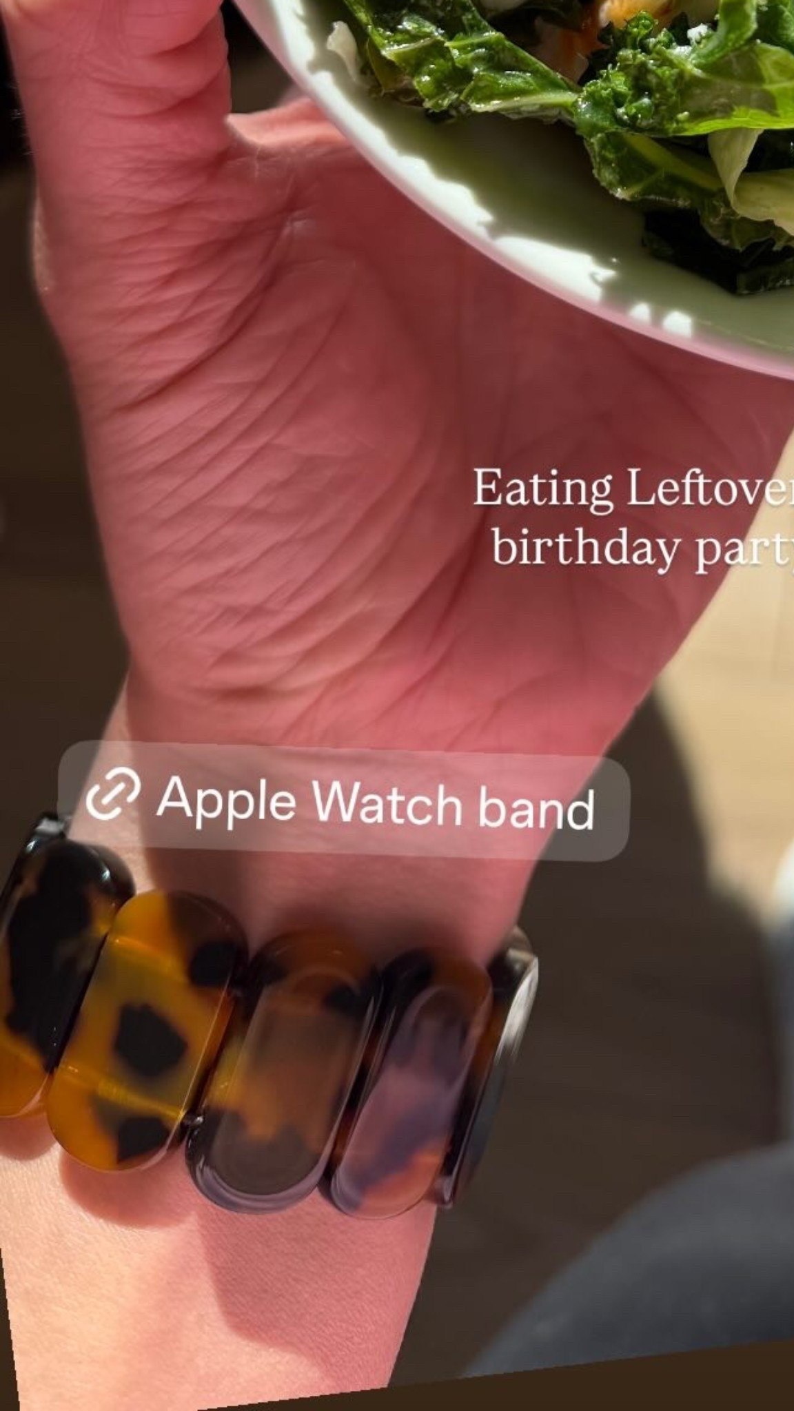 Apple Watch band for when you want to dress up! Easy slide on slide off tortoise Apple Watch band 