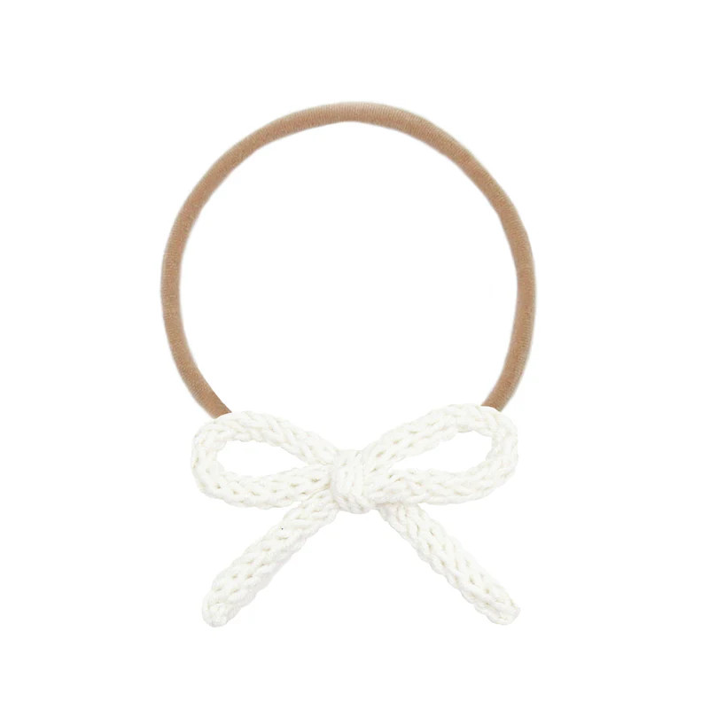 Crochet Bow - Ivory Headband | Lou Lou & Company