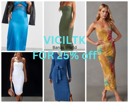 Sale Alert VICILTK for 25% off! 
Evening and wedding guest dresses 
Great fall dresses as well
Baby blue long dress
Olive green midi strapless dress
Mustard yellow fall dress
White midi ruched dress 

#LTKSeasonal #LTKSale #LTKunder100